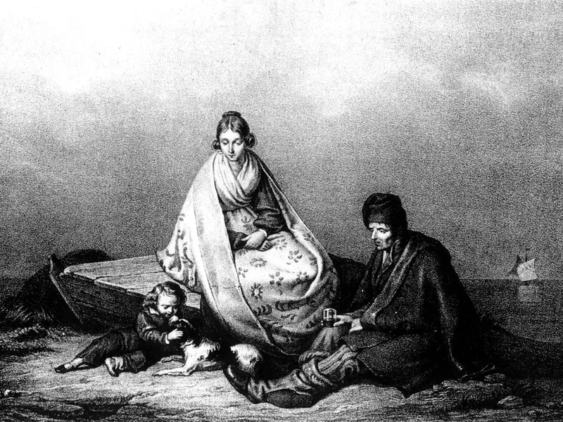 1807-Eugenio Bosa - La famiglia del pescatore